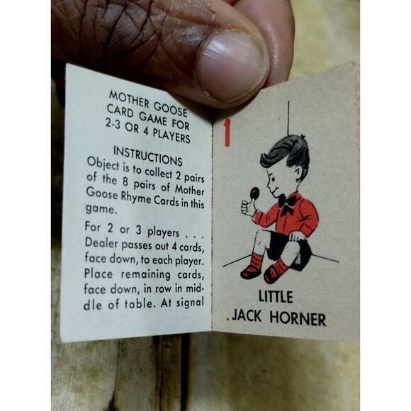 2 Vtg Cracker Jack Prize Fun Books Unused Mother Goose & Who's Who Zoo - Picture 5 of 9